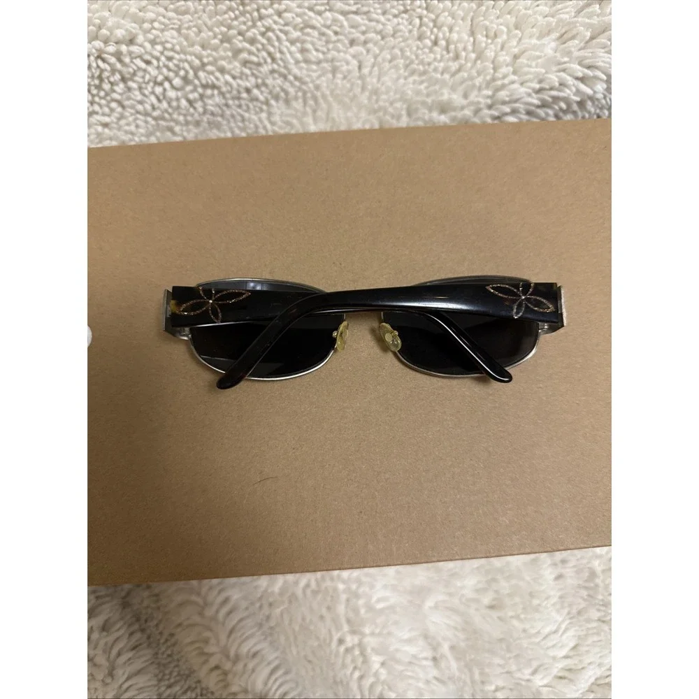 Saks 5th Avenue 130 S5A 42/S Tortoiseshell Frames‎ Only Gold Glitter Flowers